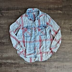 BILLY T -  Plaid Button-Down Shirt
